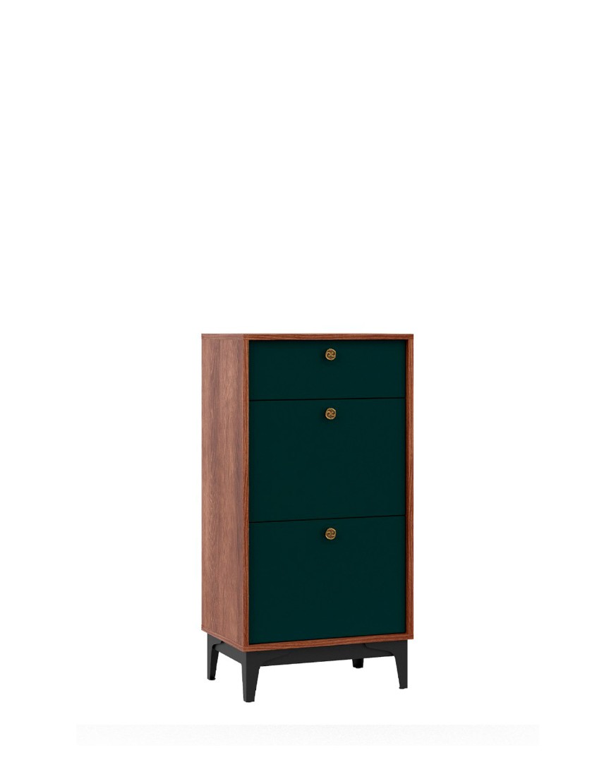 Комод BRASS KM-4, Изумруд купить