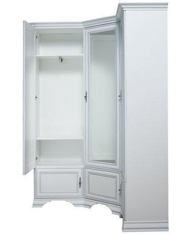 Шкаф угловой Kentaki S320-SZFN5D белый купить