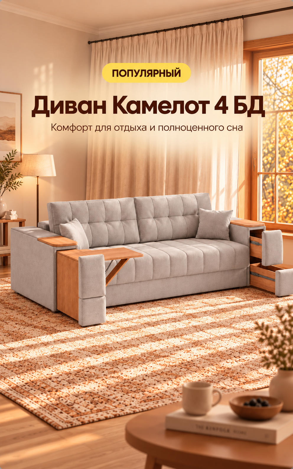 Диван камелот 4БД
