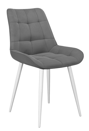 Стул DikLine 206М B22 GREY, ножки белые купить
