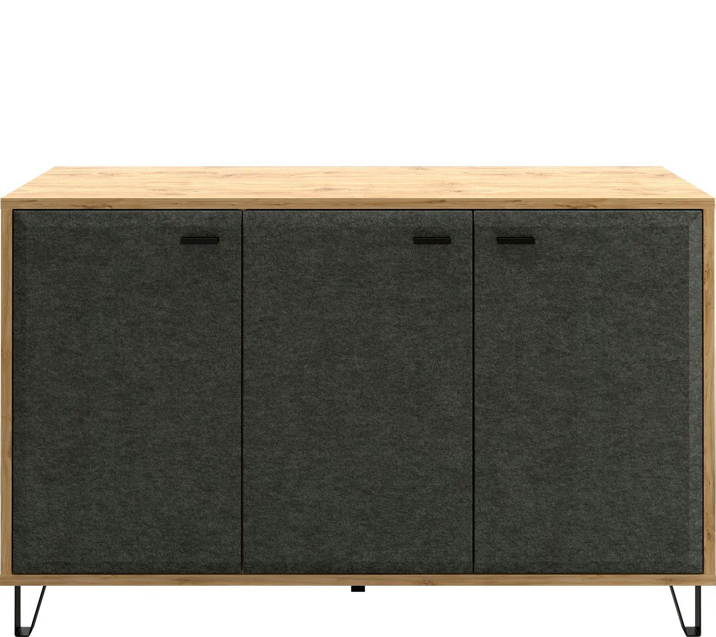 Тумба GRACE KOM3D  Дуб наварра, Графит купить