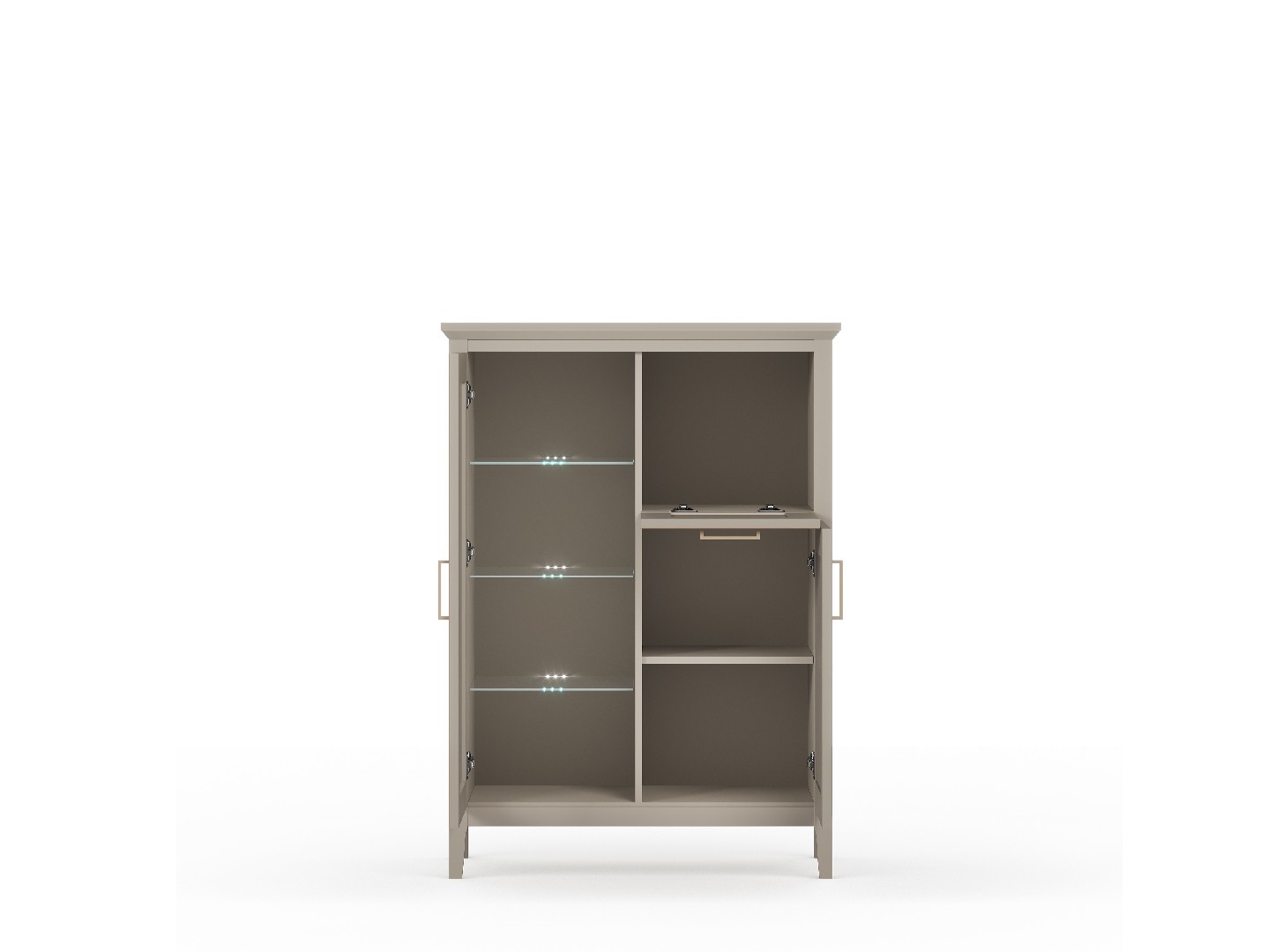 Тумба с подсветкой Classic KOM1W1D1B купить
