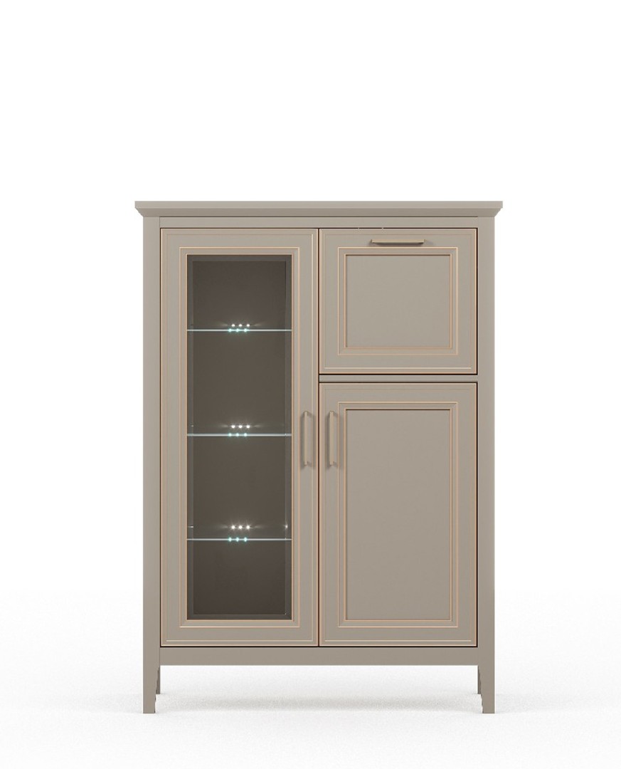 Тумба с подсветкой Classic KOM1W1D1B купить
