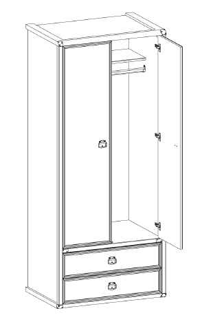 Шкаф 2DG2S Magellan купить