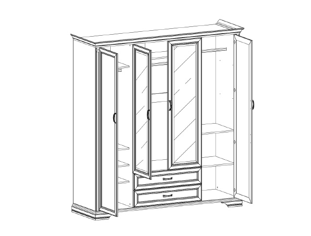 Шкаф 4D2S MONAKO купить