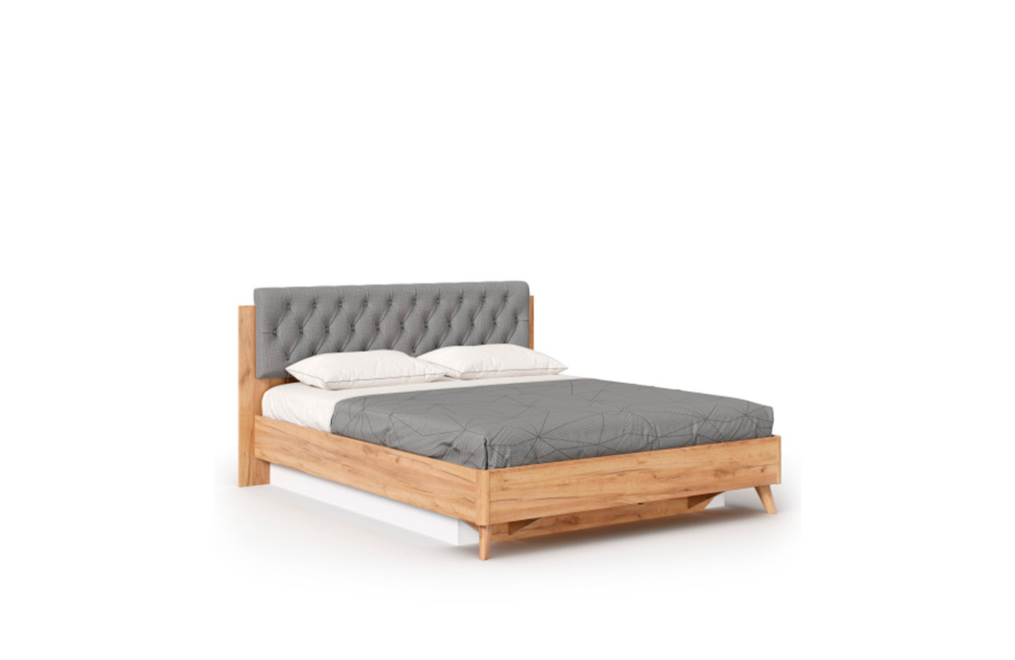 Марта-2 Кровать 1600 (с ПМ и мягкой накладкой, каретная стежка Capri 24) купить