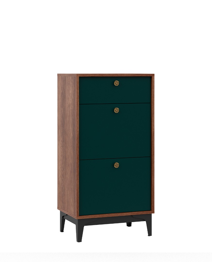 Комод BRASS KM-4, Изумруд купить