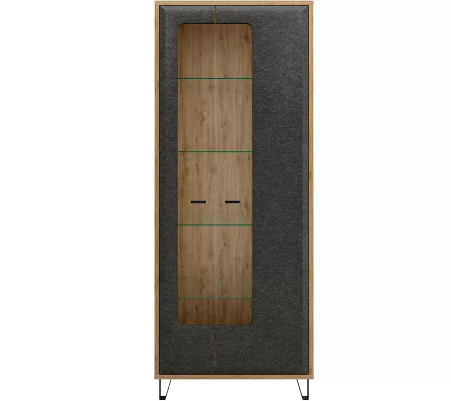 Шкаф GRACE REG2W Дуб наварра, Графит купить