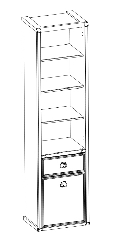 Шкаф открытый 1D1S Magellan купить